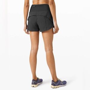 LULULEMON Speed Up Black 6 High Rise Lined Athletic 4” Shorts W7BJ8T Athleisure